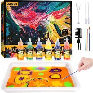 Water Marbling Paint for Kids - Arts and Crafts for Girls & Boys Crafts Kits